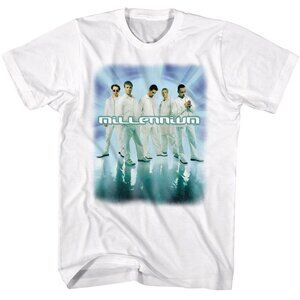 Backstreet Boys Millennium White Shirt Vintage Pop Band Fan Tee 93